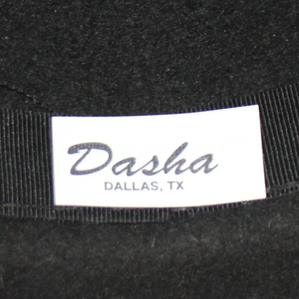 Vintage Dasha 100% Wool Black & Gold Hat